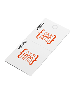 Design Your Own Double Sided Branded Cloakroom Tags