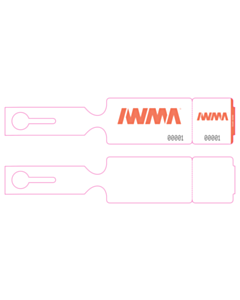 304x61mm IWMA Numbered loop Through Tags 