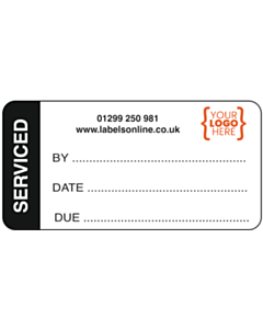 Custom Serviced Labels 50x25mm