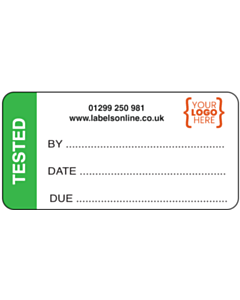 Custom Tested Labels 50x25mm