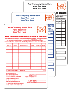 Custom Fire Extinguisher Service Labels