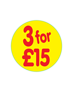 30mm Diameter 3 for £15 Labels