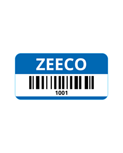 40x20mm Zeeco Budget Asset Labels - 2 Sorts 