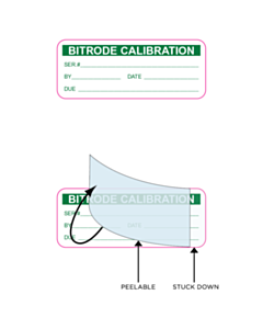 43x17mm Bitrode Calibration Write & Seal Labels 