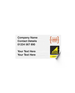 Custom Gas Safe Labels 63x33mm