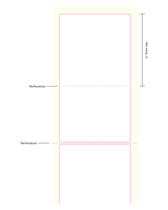 100x180mm Direct Thermal Labels with Perforation