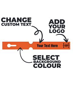 Custom 180x20mm Loop Lock Labels