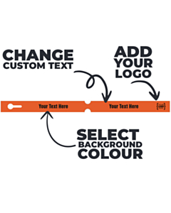 Custom 300x20mm Loop Lock Labels