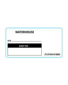 63x33mm Waterhouse Electrical Asset Labels - 2024