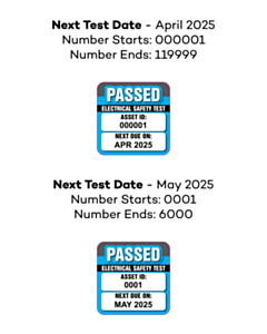 25x25mm Applitec UK Pass Labels - April / May 2025