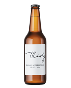 Personalised Birthday Beer Labels