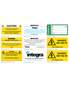 100x50mm Integra Labels - 9 Sorts