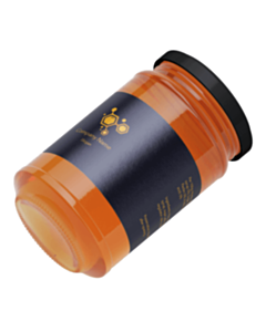Personalised Classic 250g Honey Jar Wraparound Labels 195x50mm