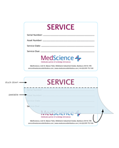 90x60mm Service Write & Seal Labels