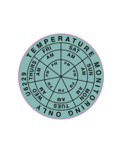 30mm Diameter Temperature Monitoring Labels