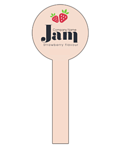 Personalised Strawberry Flavour Jam Jar Seal Labels
