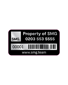 40x20mm Shopper Media Group Asset Labels