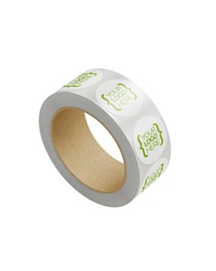 Custom 50mm Diameter Recyclable PP Stickers