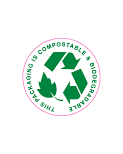 22mm Diameter Packaging is Compostable / Biodegradable Labels 