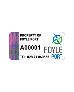 40x20mm Foyles Port Asset Labels