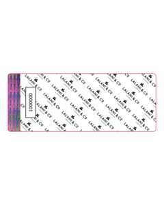 120x47mm Lalani Holographic Labels - Extra Security Cuts 