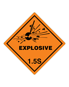 Explosive 1.5S Labels 100x100mm