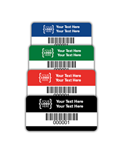 Custom Heavy Duty Asset Tag Labels 50x20mm