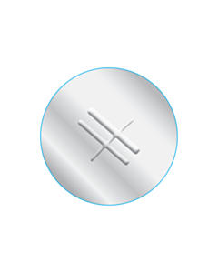 22mm Diameter Silver "H" Embossed Labels
