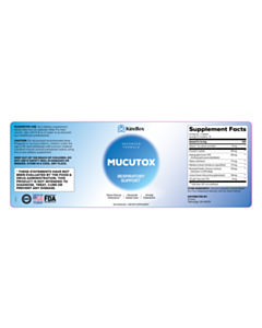 155x55mm Mucutox Supplement Labels