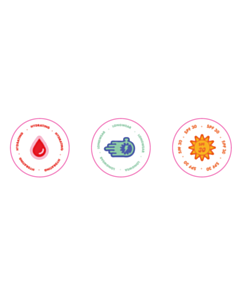 20mm Diameter Stickers - 3 Sorts