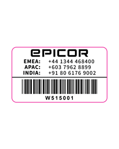 52x30mm Epicor Asset Labels