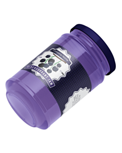 Personalised 250g Blackcurrant Jam Jar Wraparound Labels 195x50mm