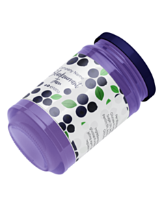 Personalised 500g Blackcurrant Jam Wraparound Labels 225x60mm