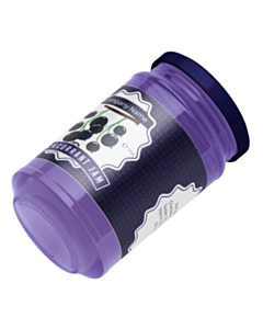 Personalised 500g Blackcurrant Jam Jar Wraparound Labels 225x60mm