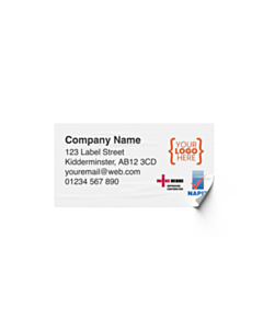 Personalised Electrical Contact Details Labels 63x33mm