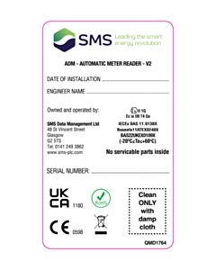 70x40mm ADM V2 Labels 