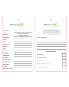 160x90mm Oil Sample Tags