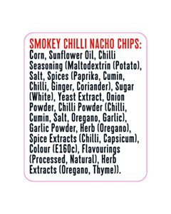 40x33mm Smokey Chilli Nacho Labels 