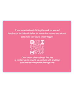 120x160mm Customer Service QR Code Label