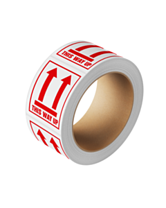 Red This Way Up Labels 80x110mm