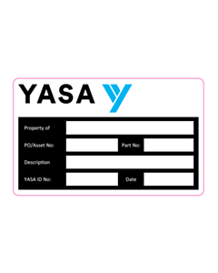 90x55mm Yasa Propety Of Labels