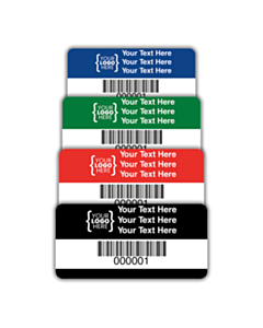 Custom Tamper Evident Asset Tag Labels 50x25mm