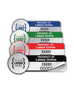 Custom Void Asset Tag Labels 55x20mm