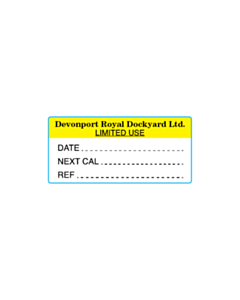 30x14mm Devonport Royal Dockyard Write & Seal Labels 