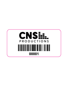 50x25mm CNS Productions Asset Labels 