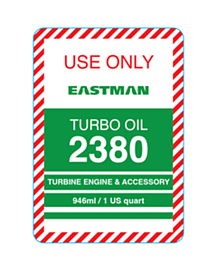 35x50mm Turbo Oil 2380 Labels