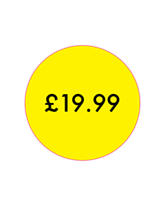 30mm Diameter Yellow £19.99 Labels 