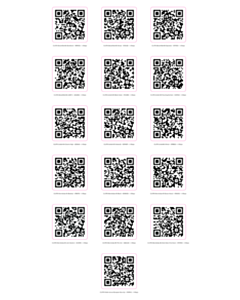50x50mm QR Code Labels - 16 Sorts