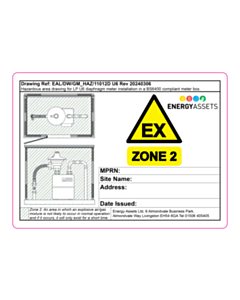 110x80mm Energy Asset Zone 2 Labels 
