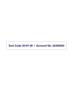 RJ Motors Bank Details Labels